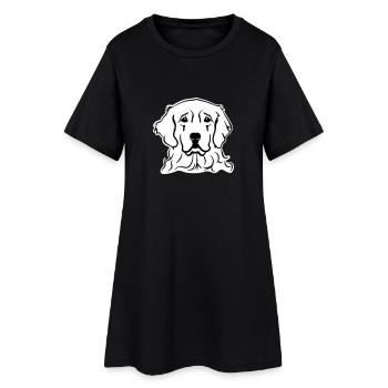 Golden Retriever - Robe T-shirt Femme - noir - Devant