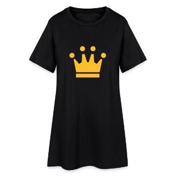 Crown Winner King Queen Princess - Robe T-shirt Femme - noir - Devant