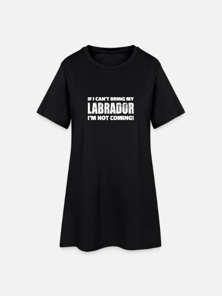 Labrador - Robe T-shirt Femme - noir