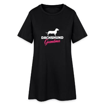 Teckel - Robe T-shirt Femme - noir - Devant
