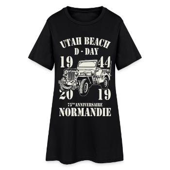 Utah Beach D-Day 1944 - 2019 - Robe T-shirt Femme - noir - Devant