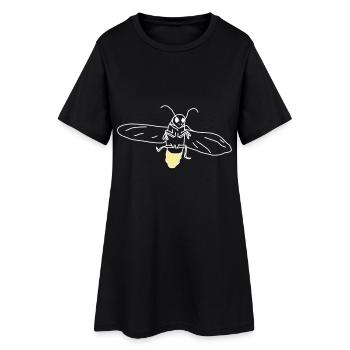 glowworm - Robe T-shirt Femme - noir - Devant