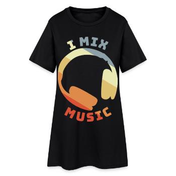 DJ Quote - Women’s T-Shirt Dress - black - Front