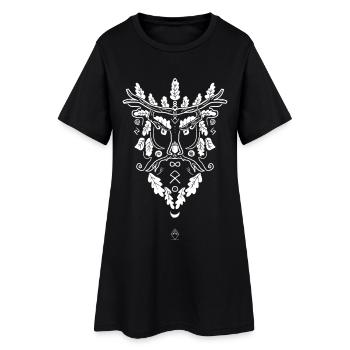 Tree Man - Women’s T-Shirt Dress - black - Front