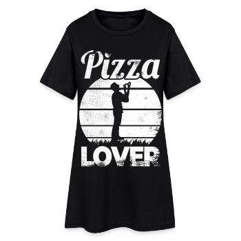 Pizza Enthusiast - Women’s T-Shirt Dress - black - Front