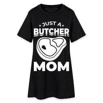 Juste une mère boucherie - Robe T-shirt Femme - noir - Devant