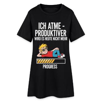 Conception de motivation humoristique pour les loisirs - Robe T-shirt Femme - noir - Devant