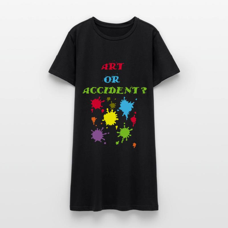 Kunst oder Unfall? Frauen T-Shirt-Kleid