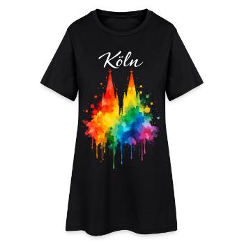 Carnaval de Cologne Jeck Shrove Monday drôle - Robe T-shirt Femme - noir - Devant