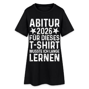 Abitur 2026 T-Shirt Funny Saying Long Learning Abi - Women’s T-Shirt Dress - black - Front