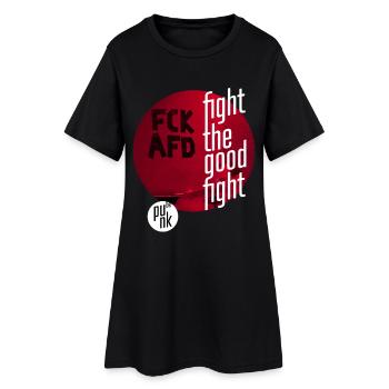 ThinkBick_Fight_the_good_fight_2026_3 - Robe T-shirt Femme - noir - Devant