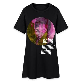 ThinkBick_being_human_being_2026_4 - Robe T-shirt Femme - noir - Devant