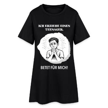 J’élève un adolescent – priez pour moi ! - Robe T-shirt Femme - noir - Devant