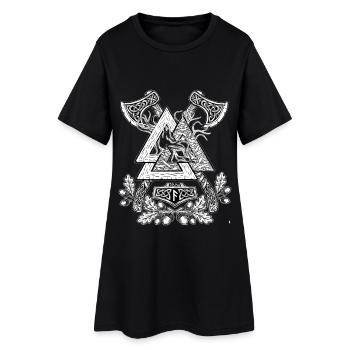 Vikings protection and strength of roots. - Women’s T-Shirt Dress - black - Front