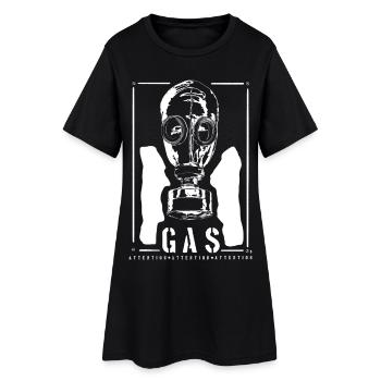 Note industrielle sur le masque à gaz BIRD - Robe T-shirt Femme - noir - Devant