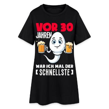 Vor 30 Jahren Der Schnellste - Frauen T-Shirt-Kleid - Schwarz - Vorne