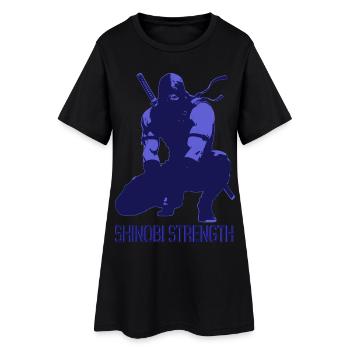 Shinobi Strength Blue Ninja Gym Shirt – Discipline - Robe T-shirt Femme - noir - Devant