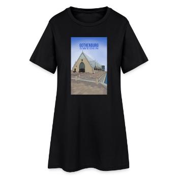 Göteborg Suède - Robe T-shirt Femme - noir - Devant
