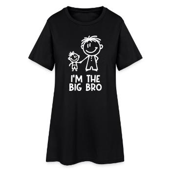 Großer Bruder Statement Bro Geschwisterliebe - Frauen T-Shirt-Kleid - Schwarz - Vorne