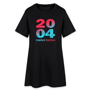 Birthday born in 2004 limited edition Shirt - Women’s T-Shirt Dress - black - Front