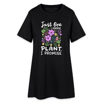 Garten Gartenarbeit Pflanzen - Frauen T-Shirt-Kleid - Schwarz - Vorne