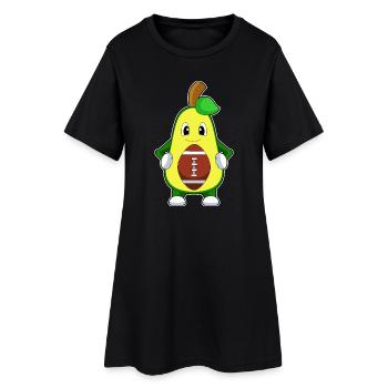 Sport de football américain avec avocat - Robe T-shirt Femme - noir - Devant
