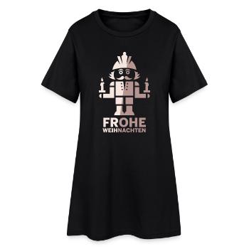 Casse-Noisette Mineur de Noël Joyeux Noël Logo - Robe T-shirt Femme - noir - Devant