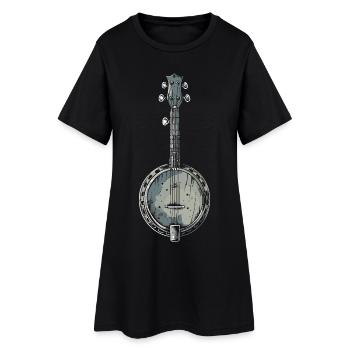 Graphiques Banjo - Robe T-shirt Femme - noir - Devant