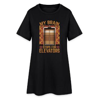 Ascenseur pour tout-petits et enfants - Robe T-shirt Femme - noir - Devant
