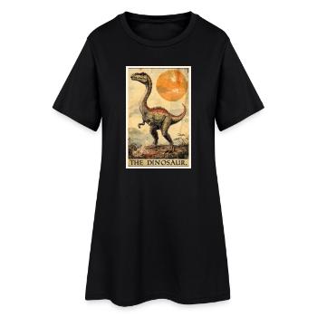 Dino Dinosaure Dinosaure - Robe T-shirt Femme - noir - Devant