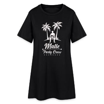 Vacances à la plage Malle Party Crew - Robe T-shirt Femme - noir - Devant