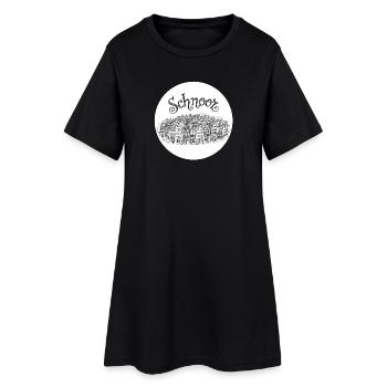 Bremen Schnoorviertel – Vieille ville dessinée à la main I - Robe T-shirt Femme - noir - Devant