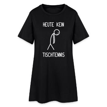 Pas de tennis de table aujourd’hui Joueur de tennis de table - Robe T-shirt Femme - noir - Devant