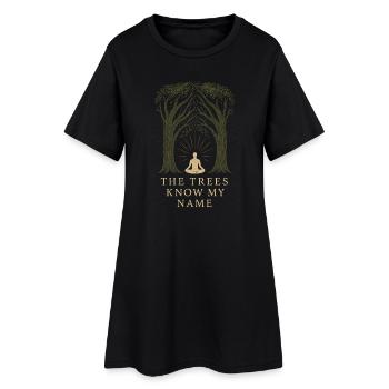 Solo Camping Introverti Campeur Calme - Robe T-shirt Femme - noir - Devant
