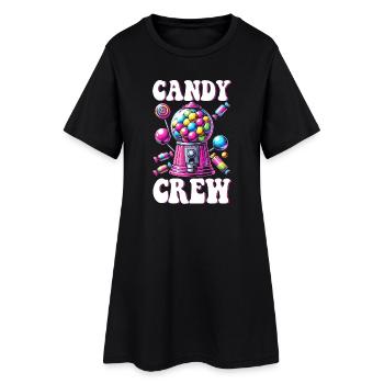 Candy Crew Décoration Candy Lover Sweet Tooth - Robe T-shirt Femme - noir - Devant