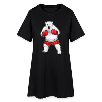 Polar Bear Boxer Gants de boxe Boxe - Robe T-shirt Femme - noir - Devant