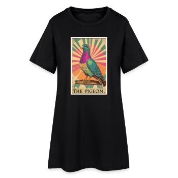 Pigeons Pigeon - Robe T-shirt Femme - noir - Devant