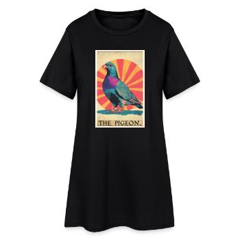 Pigeons Pigeon - Robe T-shirt Femme - noir - Devant
