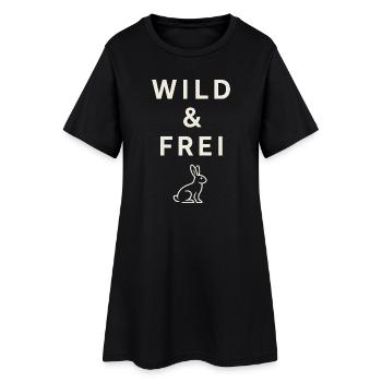 Wild & Free – Nature Statement Shirt - Women’s T-Shirt Dress - black - Front