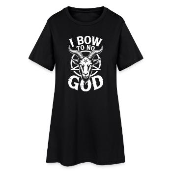 Goat Glyph: Bow Not to Any God - Women’s T-Shirt Dress - black - Front