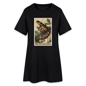 Salamandre de feu Salamandre - Robe T-shirt Femme - noir - Devant