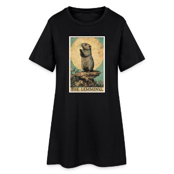 Lemmings Lemming - Robe T-shirt Femme - noir - Devant
