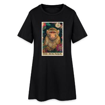 Macaque Macaque - Robe T-shirt Femme - noir - Devant