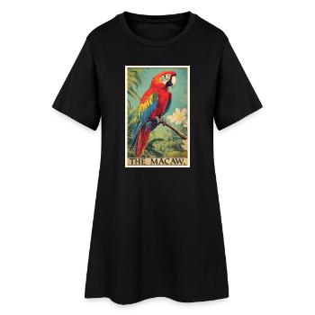 Aras Ara - Frauen T-Shirt-Kleid - Schwarz - Vorne