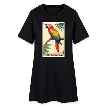 Aras Ara - Frauen T-Shirt-Kleid - Schwarz - Vorne