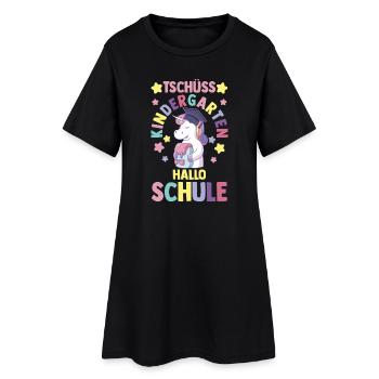 Kita Erste Klasse Einhorn Schüler Kindergarten - Frauen T-Shirt-Kleid - Schwarz - Vorne