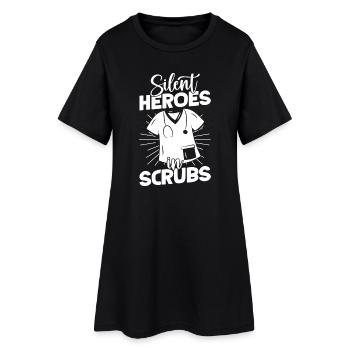 Anesthésiste Héros en Scurage Spécialiste - Robe T-shirt Femme - noir - Devant