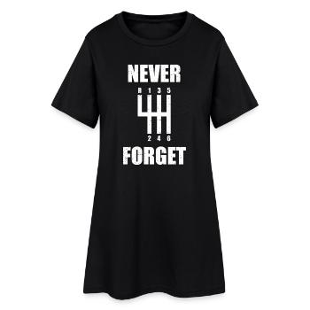Never forget Car lover car guy mechanic - Frauen T-Shirt-Kleid - Schwarz - Vorne