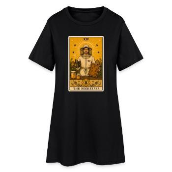 Apiculteur | Abeilles Apiculture du Miel Tarot - Robe T-shirt Femme - noir - Devant