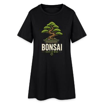 Japanese Bonsai Tree Plant ZenMind Bonsai - Women’s T-Shirt Dress - black - Front